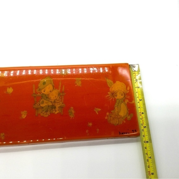 Vintage wall art 60s 70s signed kids retro Midcentury modern MCM bird butterfly - Picture 8 of 8